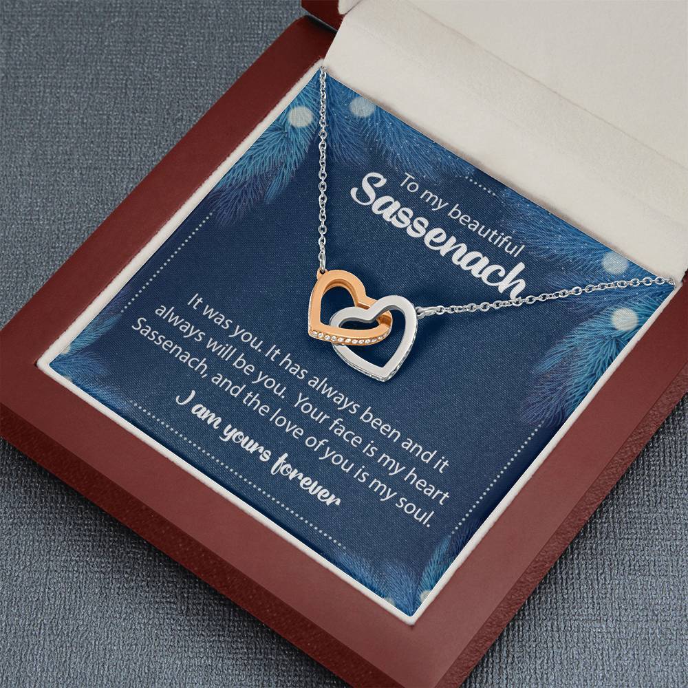 To My Beautiful Sassenach • Outlander Jewelry Interlocking Hearts Jewelry ShineOn Fulfillment 