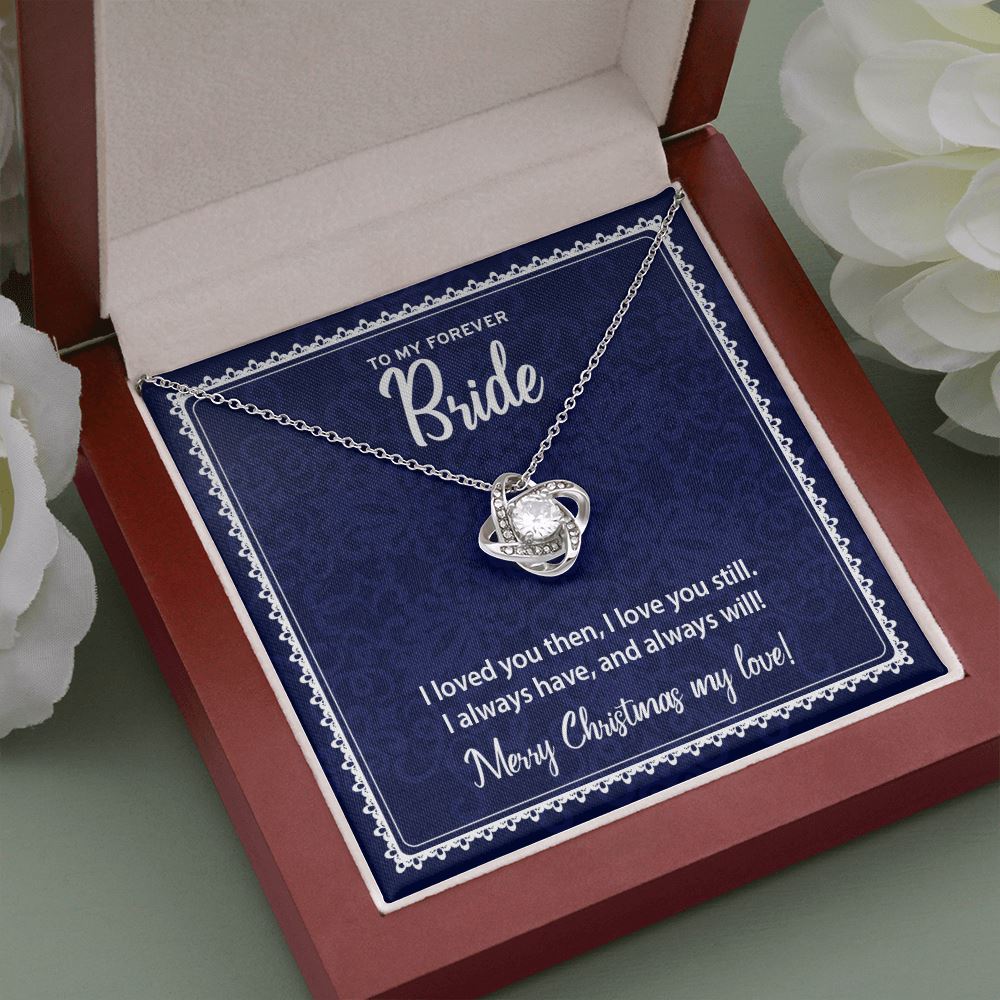 Merry Christmas to Forever Bride • Love Knot Necklace Jewelry ShineOn Fulfillment 