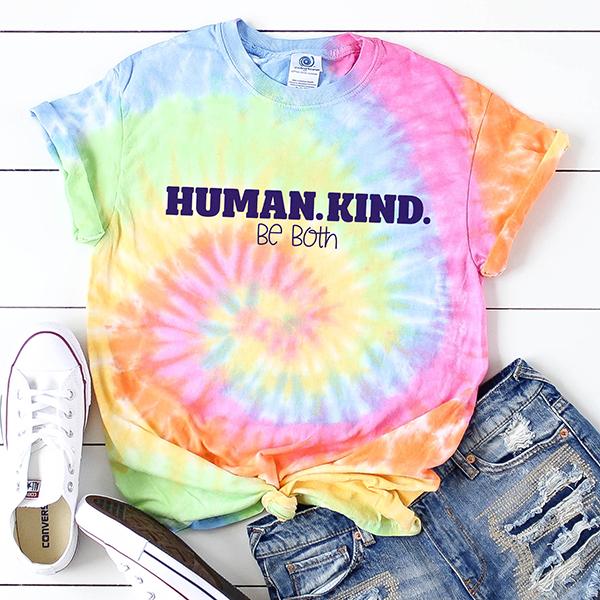 Human Kind Be Both Tie Dye Unisex T-Shirt