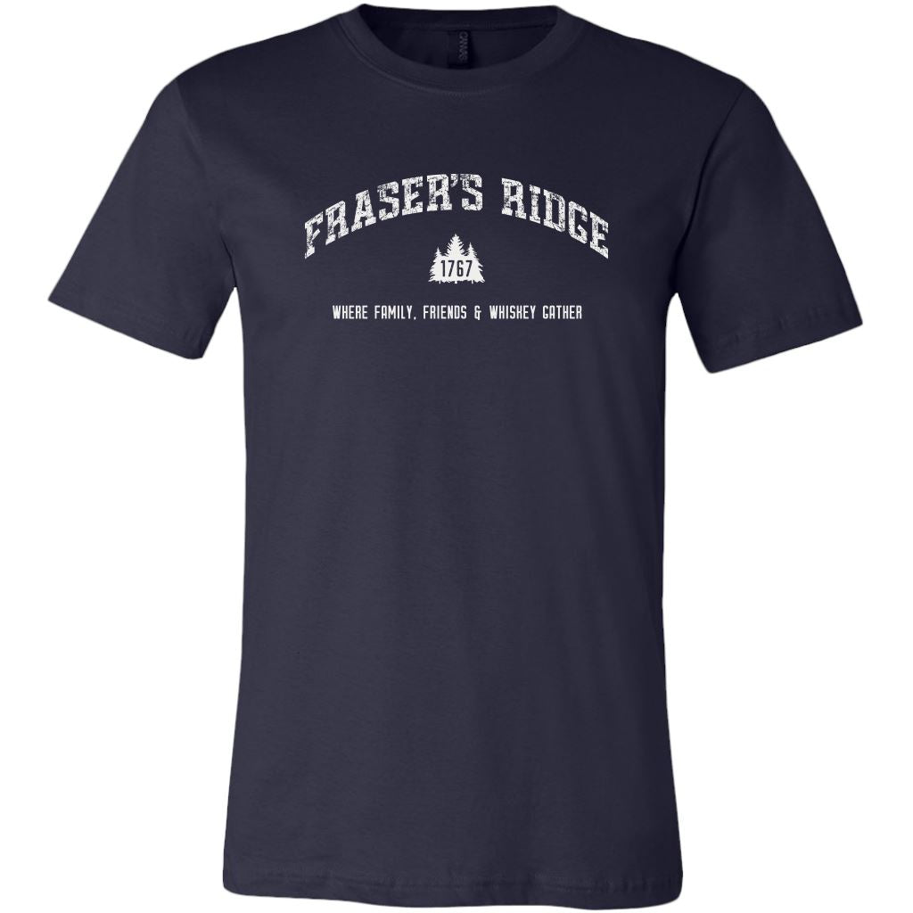 Fraser's Ridge T-shirt • Where family, friends and whiskey gather T-shirt teelaunch Unisex Crewneck Navy S