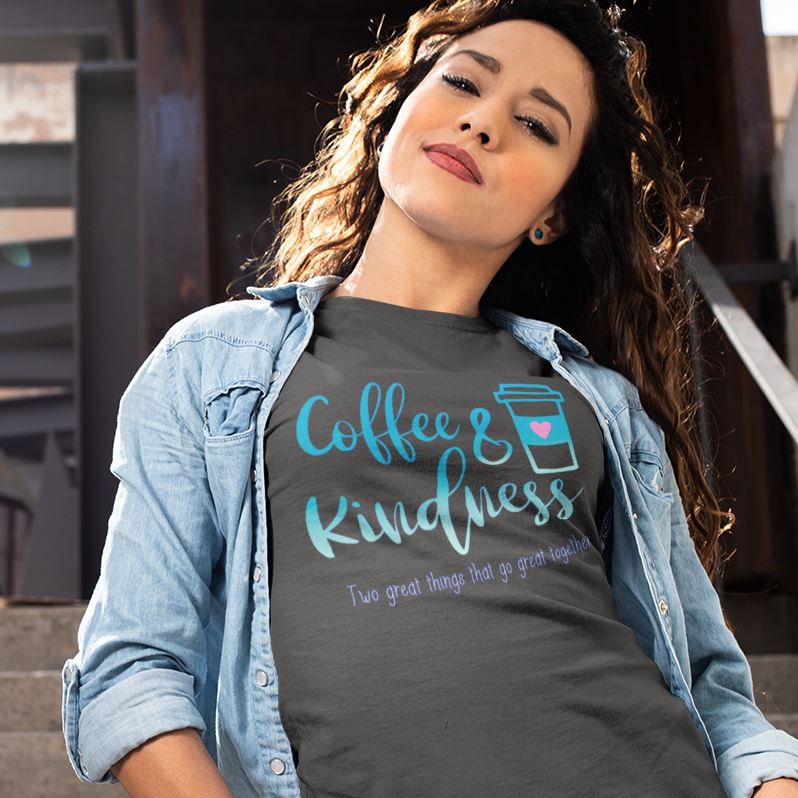 Coffee & Kindness Go Great Together Women's DriFit Athletic Tee