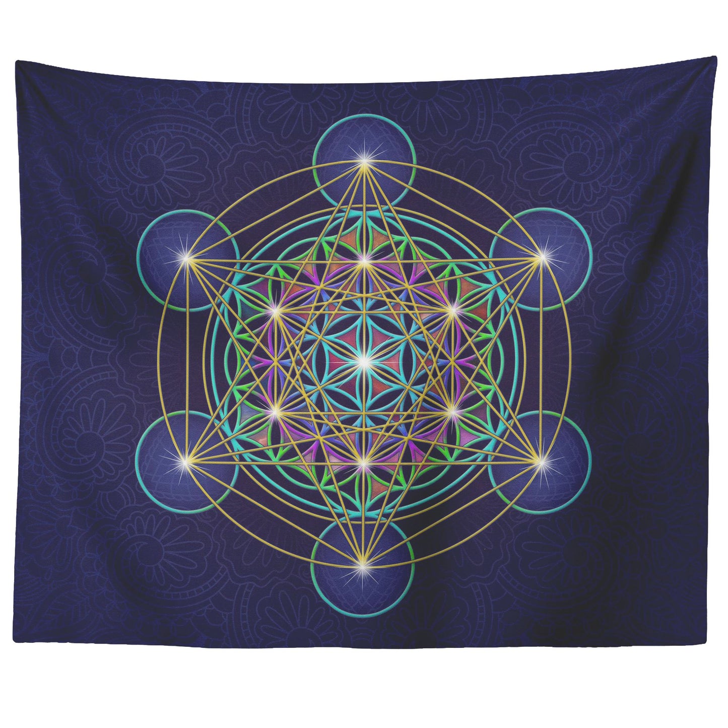 Metatron's Cube Wall Tapestry