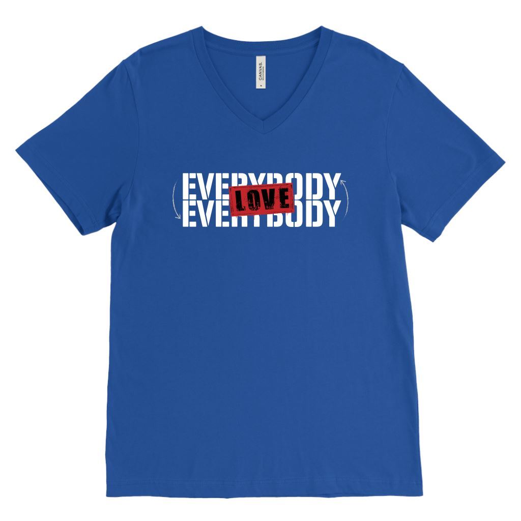 Love Everybody Unisex Tees & Tanks T-shirt teelaunch V-Neck Royal S