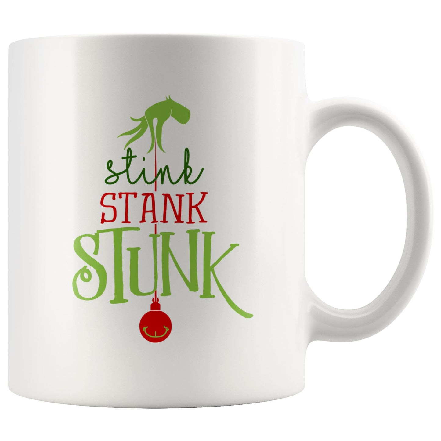 Stink, Stank, Stunk Grinch (Original) • Coffee Mug Drinkware teelaunch 11oz Mug 