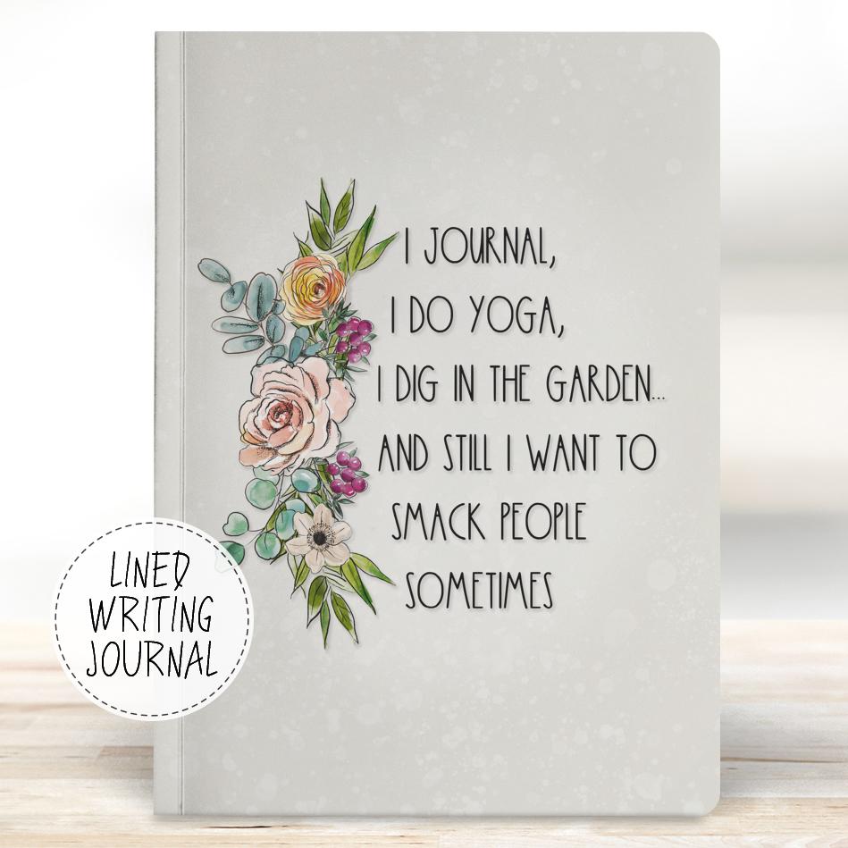I Dig In The Garden Lined Writing Journal Journals teelaunch Large (7.25 x 10) 