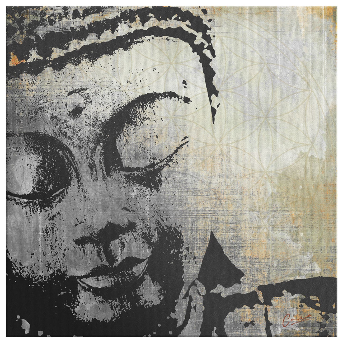 Tree of Life Buddha Canvas Wall Art Metro