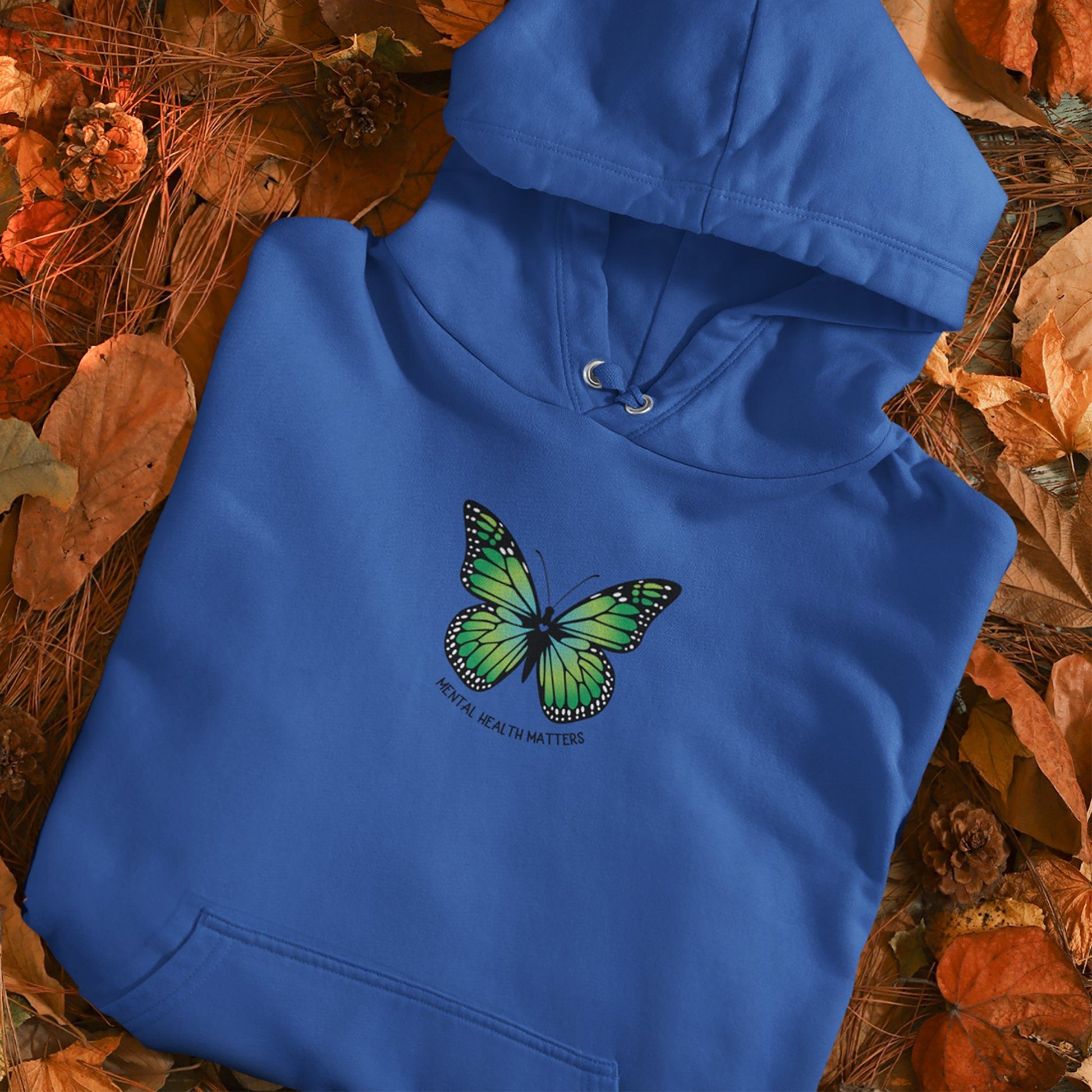 Mental Health Matters Hoodie • Green Butterfuly Sweatshirt T-shirt teelaunch 