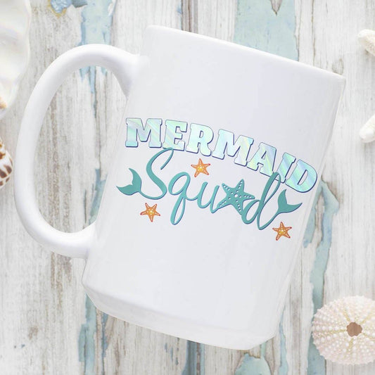 Mermaid Squad 15oz. Ceramic Coffee Mug