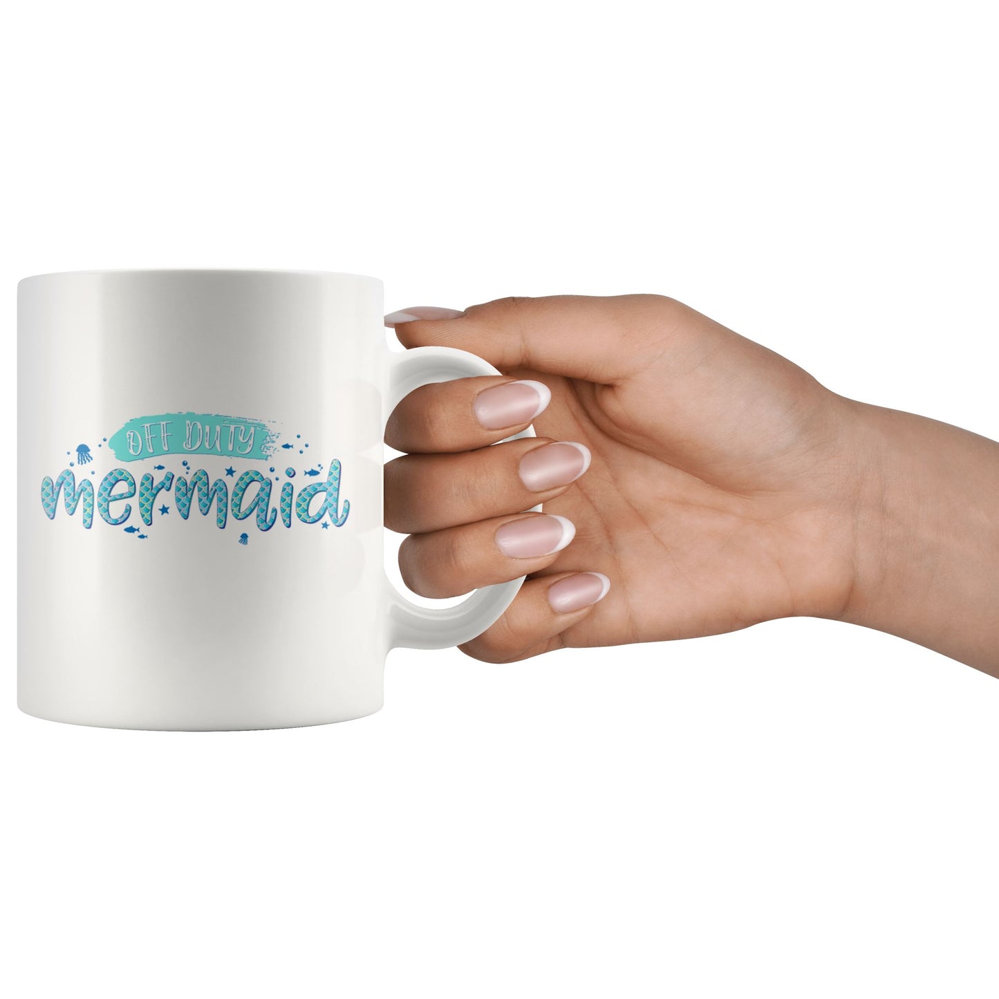 Off Duty Mermaid • Multi-size Coffee Mugs Drinkware teelaunch 