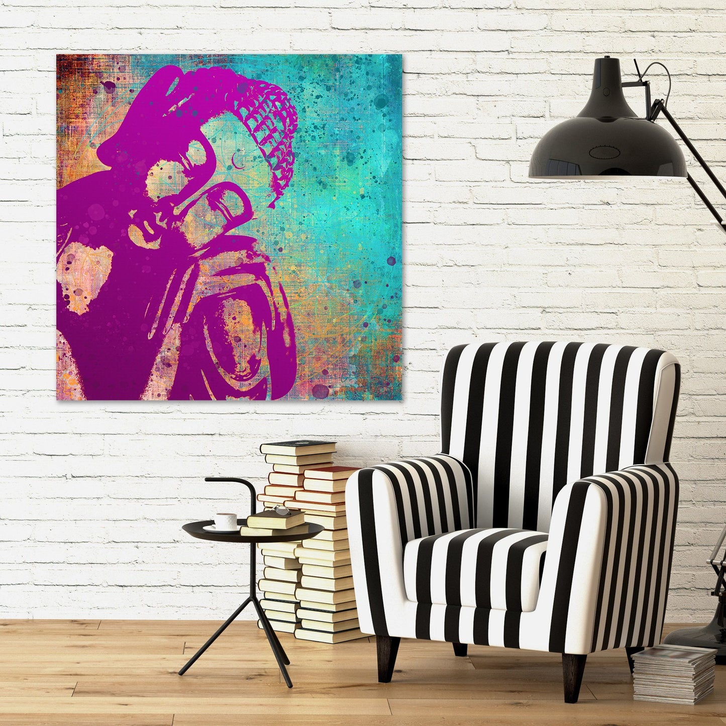 Reflections of Nirvana Peaceful Resting Buddha Canvas Wall Art