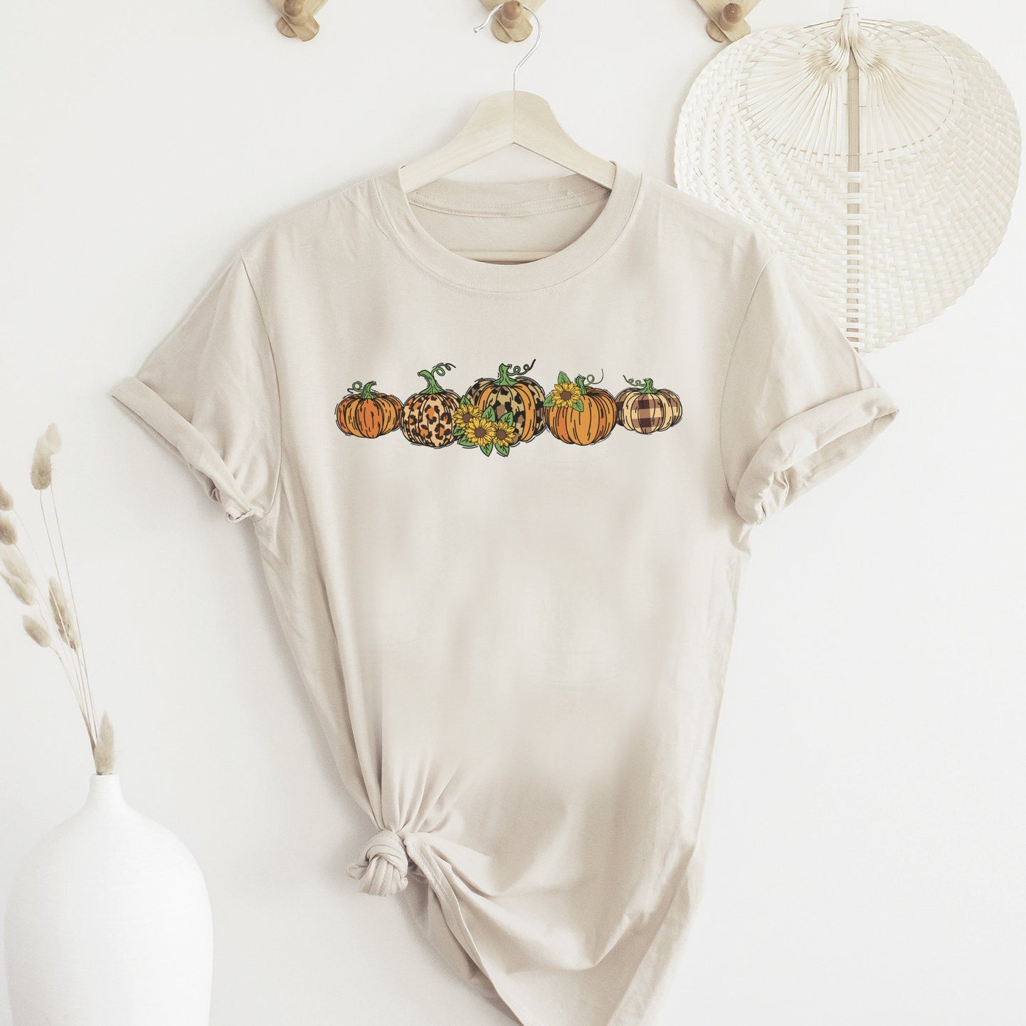 Pumpkin Shirt | Leopard Print Pumpkin Tee Shirt | Cute Fall Shirts For Women T-shirt teelaunch 