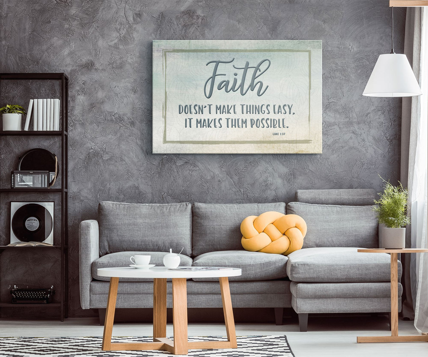 Faith Makes Things Possible Canvas Wall Art