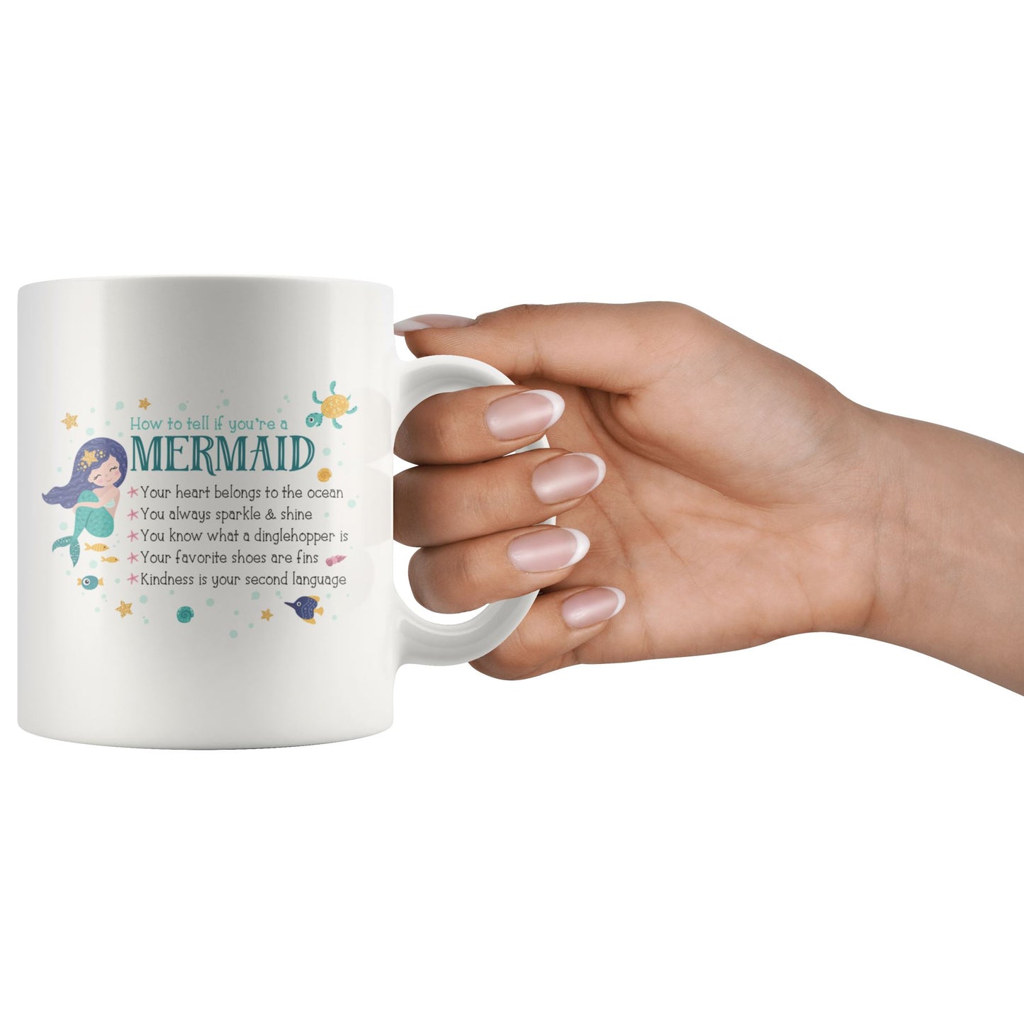 How To Tell If You're A Mermaid • Multi-size Coffee Mugs Drinkware teelaunch 