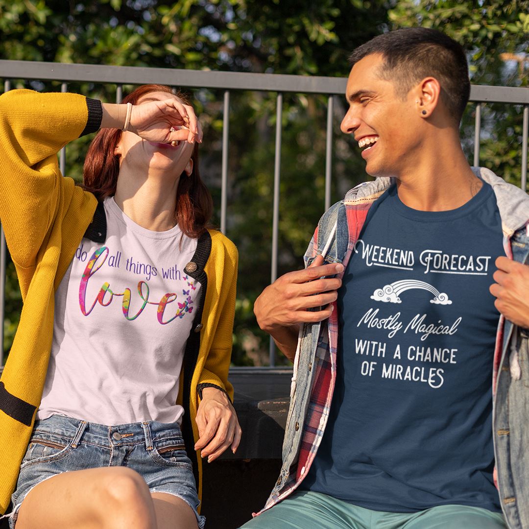 Weekend Forecast: Mostly Magical with a Chance of Miracles Men's T-shirt